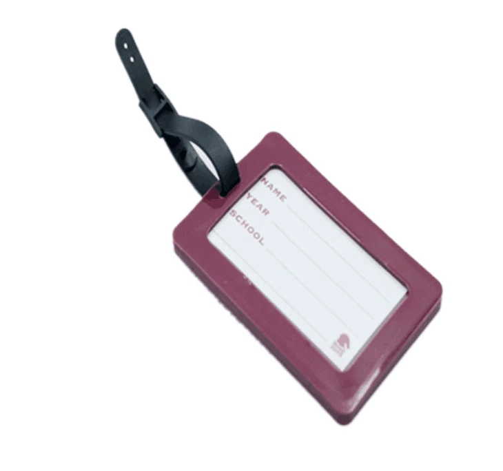 New Embossed Logo Soft Pvc Airplane Luggage Tag