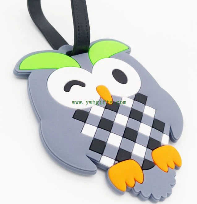 3D Rubber Bag Tag Pvc Luggage Tag Handbag Tag