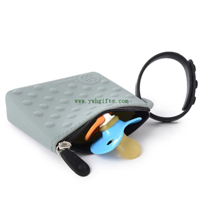 3D Silicone Coin Purse Locking Buckle Handbag Silicone Wallet Bag