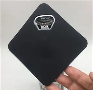Квадратна противоплъзгаща силиконова отварачка за бутилки PVC бира за отваряне на бутилки